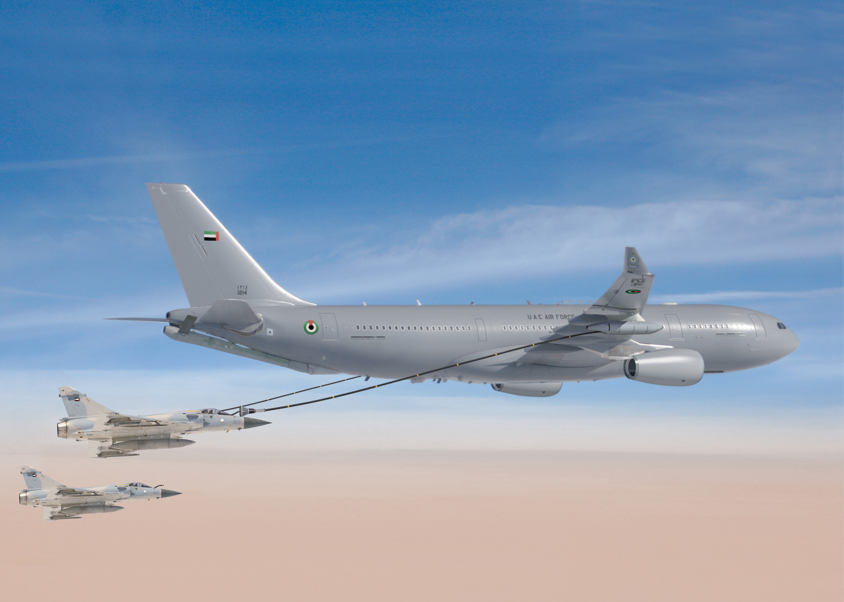 Aeroplans - UAE-a330-mrtt-with-mirage-2000 © Airbus  Military