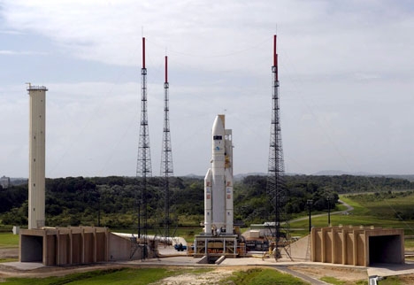 Aeroplans - Ariane sur sa zone de lancement