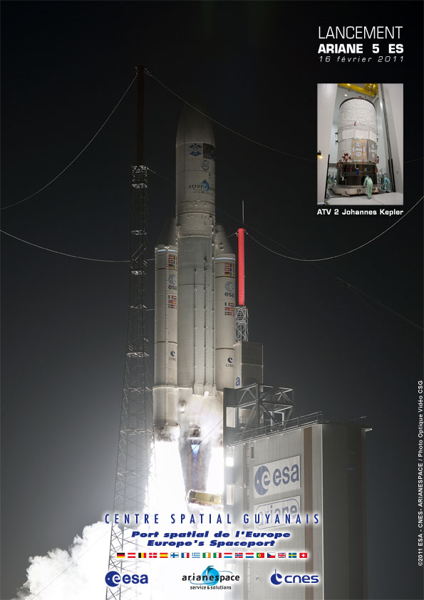Aeroplans - Poster pour V200 (Crédits CNES, Arianespace, ESA)