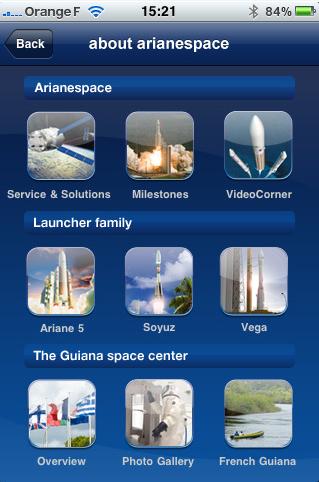 Aeroplans - Application Arianespace pour iPhone