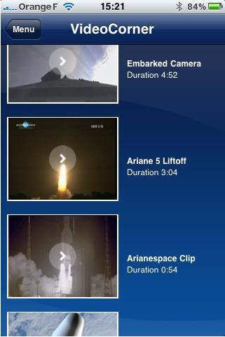 Aeroplans - Application Arianespace pour iPhone