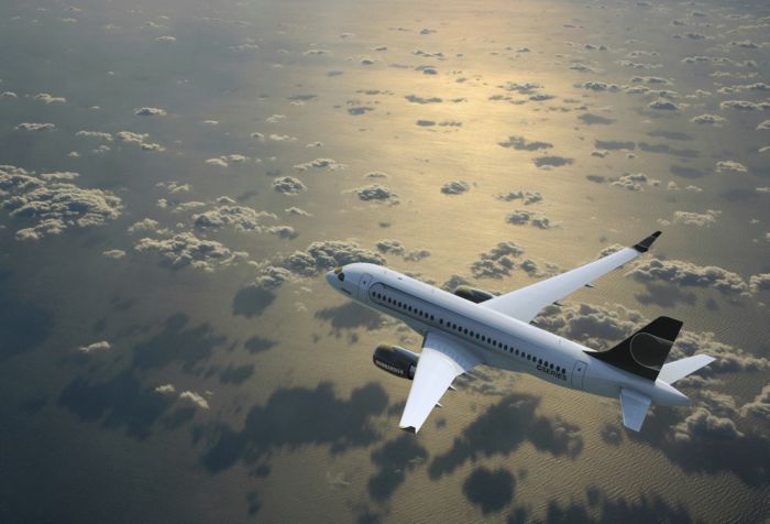 Aeroplans - Bombardier CSeries long au décollage