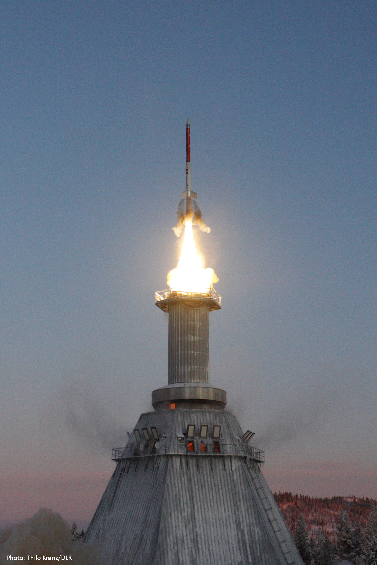 Décollage de la fusée-sonde TEXUS 48 (photo ESA)